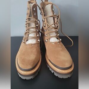 Womens Marc Fisher  Brown Suede Ankle Boots Size 7  original price $165